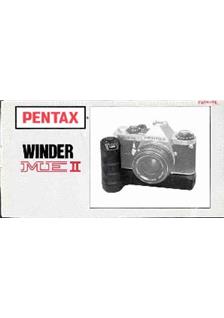 Pentax Motors manual. Camera Instructions.